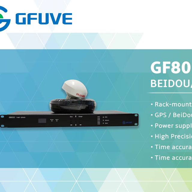 Rack Mount High Precision Beidou GPS NTP Time Server GB8002 for Substation System Clock Synchronization