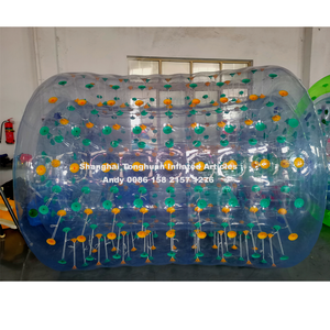 Rueda de rodillo de agua inflable comercial, superficie antideslizante de TPU resistente para entrenamiento de gimnasio acuático y fiestas en la piscina, juegos de agua - Product Image 4