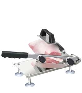 Rebanadora de Carne Comercial Multifuncional de Acero Inoxidable, Rebanadora Horizontal de Carne y Tocino para el Hogar - Product Image 4