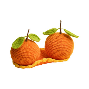 Objeto Decorativo de Fruta Tejido a Mano con Hilo Naranja, Regalo Artesanal, Forma Redonda, Diseño Exquisito - Product Image 5