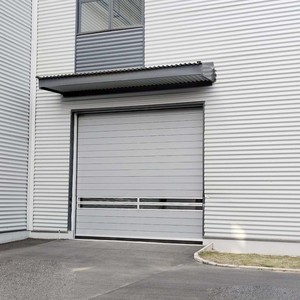 Stock américain Porte roulante en aluminium Remise en vrac Rouleau perforé pour garage résidentiel Remontage manuel d'urgence - Product Image 3