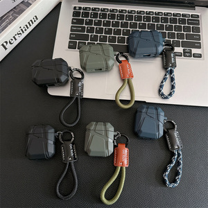 เคสซิลิโคน TPU ลายอุกกาบาต พร้อมสายคล้อ<span class=keywords><strong>ง</strong></span>ข้อมือ ป้องกันการตกกระแทก สำหรับ AirPods 1 2 3 4 Pro 3 - Product Image 5