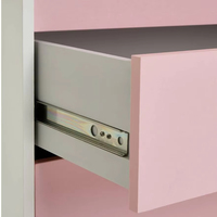 Armoire pour enfants moderne et minimaliste FSC CE EN71 CARB P2 EN 1727 avec 2 portes, 4 tiroirs et 4 compartiments pour la chambre d'enfant
