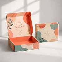 Boîte en carton ondulé à paroi simple B-flute, 3 couches, personnalisée en gros, pour expédition et envoi postal, certifiée FSC