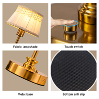 Lampe de table en tissu sans fil élégante et personnalisée OEM & ODM pour la décoration intérieure de luxe