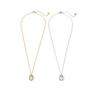 Collar con Colgante en Forma de F, Oro, Plata, Acero Inoxidable, Minimalista, con Letra, para Uso Diario - Product Image 1