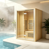 Sauna Gaya Baru Lampu Inframerah Spektrum Penuh EMF Rendah Sauna Kayu Spektrum Penuh Sauna Cahaya Merah Sauna Inframerah