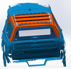Tapa Rígida de Aluminio para Camioneta, Cubierta Superior para Caja de Camioneta, Capota Rígida para <span class=keywords><strong>Camper</strong></span>, Compatible con Chevrolet Silverado EV 2024-2026 y GMC Sierra - Product Image 4