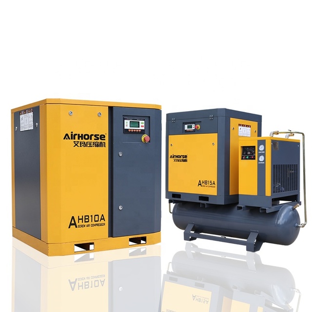 Factory Price Rotary Type 10hp 7.5kw 380v 50hz Screw Air Compressor for Industrial Use
