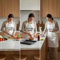 Tablier jetable personnalisé avec logo imprimé pour promotion de marque ou cadeau