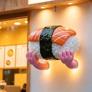 Sculpture en fibre de verre de modèle de <span class=keywords><strong>sushi</strong></span> 3D réaliste, grand format, avec revêtement anti-décoloration, idéale pour l'aménagement de vitrines de centres commerciaux - Product Image 1