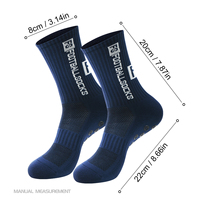 WRELS Chaussettes de compression sportives en gros, chaussettes de sport d'extérieur absorbant la transpiration, chaussettes unisexes rembourrées antidérapantes pour le football