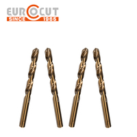 Foret hélicoïdal EUROCUT 3/8 pouce en cobalt HSS M35/M42 haute dureté pour acier inoxydable et fonte