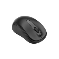 MW-025B Mini Classic 3D Optical Portable Office Mouse 3-Tombol Roda Karet Besar Desain Ergonomis Senyap untuk Kedua Tangan 2.4G
