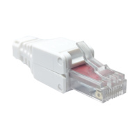 8p8c terlindung RJ 45 cat5e alat bebas adaptor konektor UTP STP Cat6 konektor tanpa sentuh RJ45 steker Modular