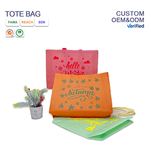 Venta caliente personalizado impreso respetuoso con <span class=keywords><strong>el</strong></span> medio ambiente reciclar comestibles PP tela no tejida tienda de tela logotipo personalizado impresión bolsas de la compra - Product Image 2