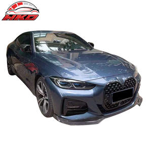 Protector de Parachoques Delantero para BMW Serie 4 G22 G23 M440i 2021-2025, Alerón Deportivo M, Impresión de Fibra de Carbono - Difusor de PP, Protector de Mentón - Product Image 2