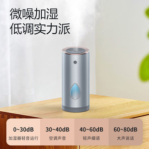 Humidificateur d'air Nobik JS01 gris, diffuseur d'arômes atomisant alimenté par USB pour la maison et la chambre à coucher - Product Image 4
