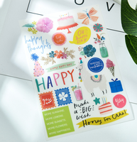Autocollant alphabet personnalisable, étiquette à gratter, Logo de transfert, scrapbook, fournitures