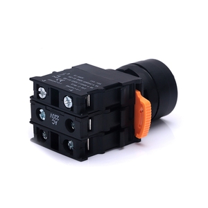 Abilkeen 22 Mét momentary <span class=keywords><strong>2</strong></span> vị trí pushbutton ON OFF thiết bị chuyển mạch tự khóa ROTARY nút nhựa đẩy chuyển đổi - Product Image 4