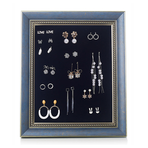 Household Women Jewelry <strong>Earring</strong> Display Rack Wall-mounted Picture Frame Plate Shaped <strong>Earring</strong> <strong>Holder</strong> - Product Image 3