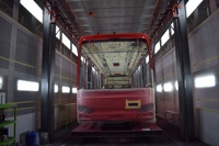 Mini-bus électrique Sunlong LHD à transmission automatique, 11-20 places, sièges en plastique rigide, norme d'émission Euro 6, 51-70