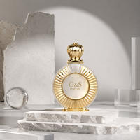 Flacons de parfum en verre transparent irrégulier de qualité supérieure personnalisés, 50 ml, 100 ml, pour parfum, eau de Cologne, vaporisateur