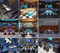 Foshan-muebles de bar para club nocturno, KTV, club nocturno, cubo led, mesa, sofá, bar, taburete, cachimba vip