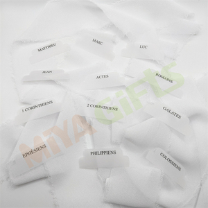 Tùy chỉnh tối giản vellum Kinh Thánh Tab mờ mờ Tạp Chí chỉ số dán 66 tiếng Anh Pháp kịch bản tự dính Christian - Product Image 3