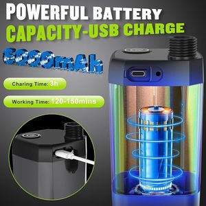 Pompa Doccia Elettrica Portatile 4500/6000/7800mAh USB con Display Digitale, Montaggio a Pavimento <span class=keywords><strong>in</strong></span> PVC, Impermeabile IPX7 per Campeggio, Arrampicata, Uso Casual - Product Image 4