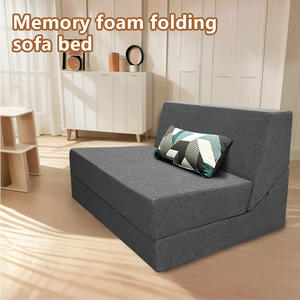 Gấp sofa giường kích thước duy nhất với gối bộ nhớ bọt chuyển đổi ngủ ghế sàn ghế <span class=keywords><strong>futon</strong></span> lười biếng cho phòng khách - Product Image 3