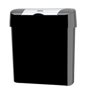 Lady Bin 15l automatic plastic hotel room Top Sensor Sanitary waste Bin Black White CD-7002