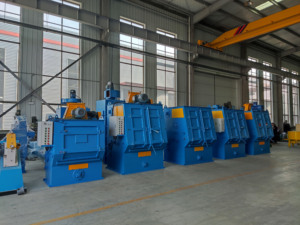 Machine de sablage à chenilles en caoutchouc, adaptée au nettoyage de petits pièces telles que les boulons, les écrous, les ressorts - Product Image 5