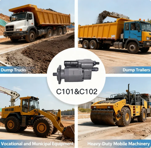 C101 C102 83.6 104.5cc Fixed Displacement Gear <b>Pump</b> Cast Iron CE & ROHS Certified for Low or High Temperature - Product Image 4