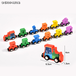 Đầy màu sắc sinh thái thân thiện Montessori và đầu giáo dục toán học trò chơi Bộ dụng cụ nhựa xây dựng khối đồ chơi số Train cho trẻ mẫu giáo - Product Image 6