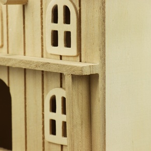 Bahçe dekorasyon kuş evi otomatik kuş besleyici açık asılı ahşap kuş evi - Product Image 3