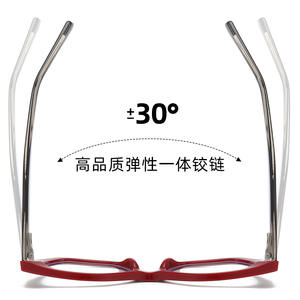 Gafas de Sol Cat Eye 87201, Montura Completa de Acetato TR90, Protección Anti Luz Azul, Diseño Unisex con Bloques de Color a la Moda - Product Image 5