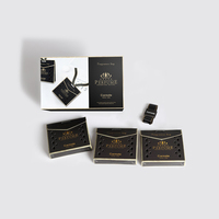 Sac de charbon de bois parfumé cinq étoiles personnalisé désodorisant de luxe pince pour évent suspendu importé diffuseur de voiture désodorisant pour parfum
