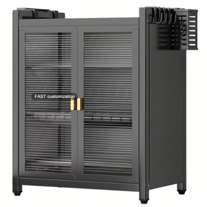 Armoire de rangement de cuisine grande capacité à prix de gros, étagère multi-niveaux pour bols et vaisselle, placard anti-poussière avec portes - Product Image 2