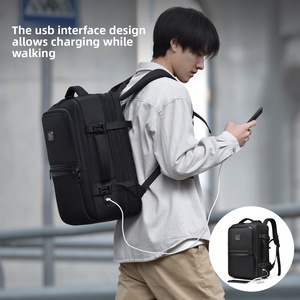 Ballistic Oxford <span class=keywords><strong>Alpha3</strong></span> Serie Business Elite Stilvoller Wasserdichter Täglicher Herren-Laptop-Rucksack 20-35L Erweiterbar Polyester-Futter - Product Image 4