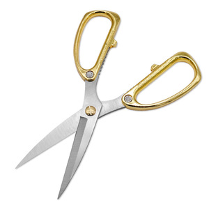 <b>Kitchen</b> <b>Scissor</b> Stainless Steel Gold Silver Alloy Straight Head Home Use Multi Purpose Shears - Product Image 2