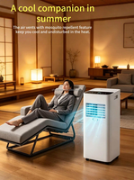 Climatiseur portable avec fonction de chauffage et de refroidissement, déshumidification puissante, fonctionnement ultra silencieux pour petites pièces