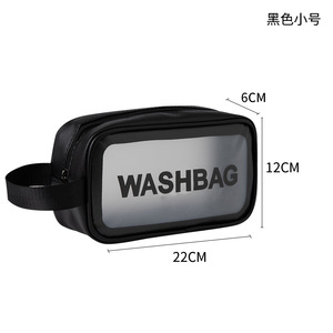 Waterproof Transparent Cosmetic <b>Bag</b> Portable Travel <b>Makeup</b> Organizer with Handle for Toiletries OEM Supported - Product Image 5
