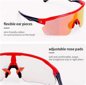 แว่นกันแดดโพลาไรซ์สำหรับปั่นจักรยาน ทนทาน ไม่แตกหัก เหมาะสำหรับกีฬากลางแจ้ง ป้องกันรังสียูวี ใช้สำหรับแข่งรถ เบสบอล และกีฬาอื่นๆ - Product Image 5