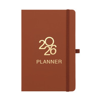 2026 Version anglaise A5 calendrier quotidien cahier 365 jours gestion du temps planificateur couverture thermique reliure thermique couverture en cuir école