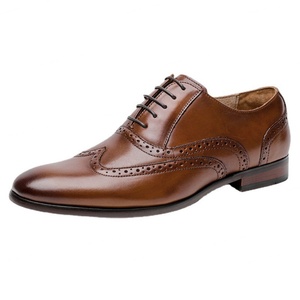 Chaussures Oxford en cuir véritable de haute qualité, à lacets, souples, respirantes, imperméables, pour hommes, confortables, pour le bureau et les affaires au quotidien - Product Image 4