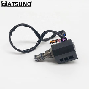 Válvula Solenoide para Maquinaria de Construcción <span class=keywords><strong>Doosan</strong></span> DH220-5 DH225-7, Conjunto de Bobina 12V 24V, Modelos 519-00001 519-00003 2519-9008 - Product Image 1