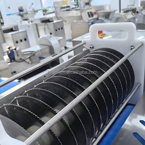 Cortadora de Alimentos Eléctrica de Acero Inoxidable con Banda Transportadora, Cortadora de Pechuga de Pollo, Cortadora de Pescado, Deshuesadora de Carne, Cortadora de Tiras de Carne, Cortadora de Tocino, Cortadora de Carnicería - Product Image 6