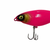 Leurre de pêche LUSHAZER à double hameçon, flottant, pour surface, 80mm 90mm, pour achigan, brochet, perche, type Plopper