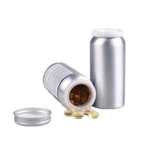 Botellas de Medicina de metal de aluminio de Parte superior abierta del fabricante de Vietnam, contenedor de tableta de vitamina farmacéutica - Product Image 1